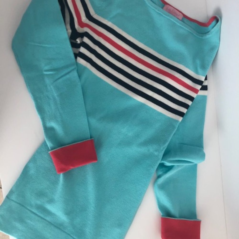 Lilly Pulitzer Sweater Medium Maria Boatneck